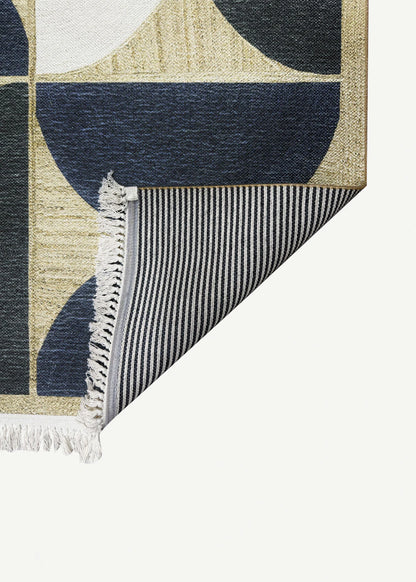 %100 Pamuk Live Kilim Naturel-Siyah (80x150 cm)