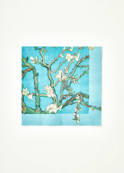Van Gogh Almond Blossom 40'lı Kağıt Peçete Turkuaz (33x33 cm)