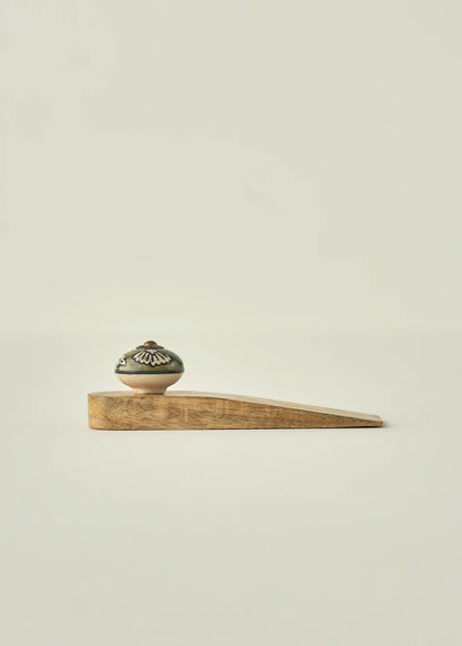 Leya 2'li Kapı Stoperi Yeşil (16x4,5x5 cm)