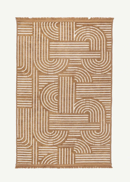 Portia Şönil Halı Açık Kahverengi (120x180 cm)