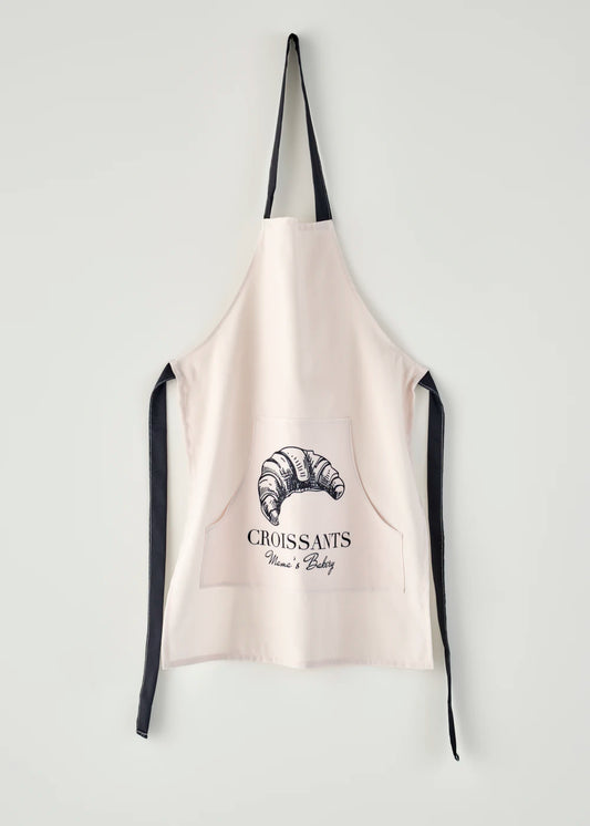 Croissants Pamuklu Önlük Krem (77x54 cm)