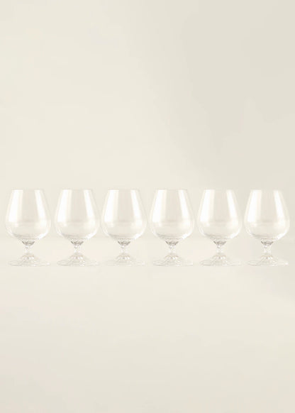 Columba Kristal 6'lı Kahve Yanı Su Bardağı Naturel (180 cc)