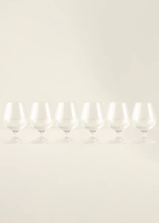 Columba Kristal 6'lı Kahve Yanı Su Bardağı Naturel (180 cc)