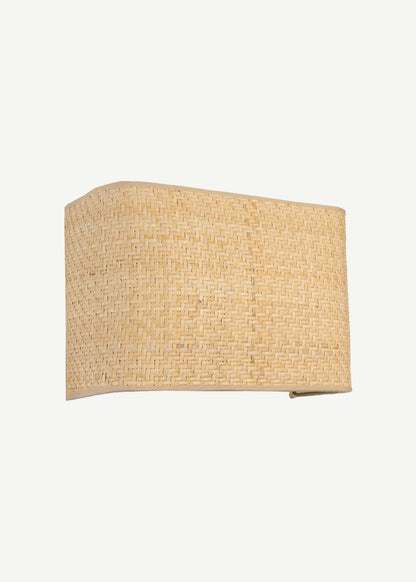 Mare Hasır Rattan Dikdörtgen Aplik Naturel (20x30 cm)