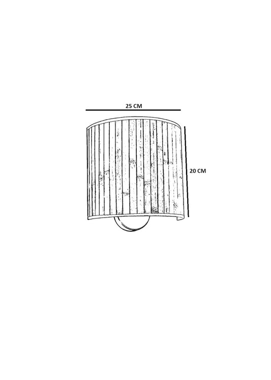 Carlotta Oval Rattan Aplik Naturel