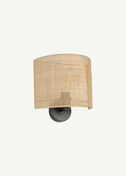 Carlotta Oval Rattan Aplik Naturel (20x25 cm)