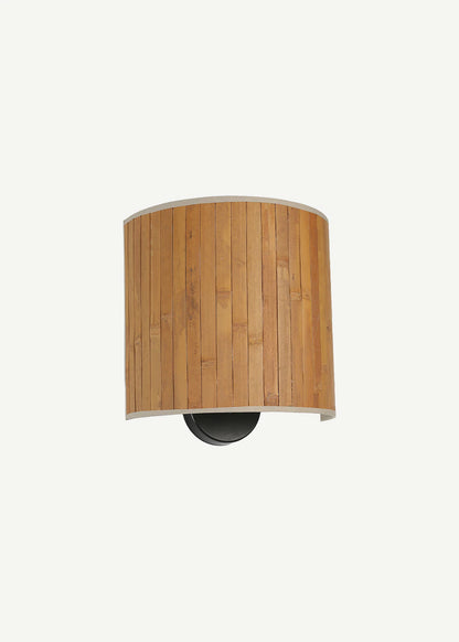 Mare Oval Bambu Aplik Açık Kahverengi (20x25 cm)