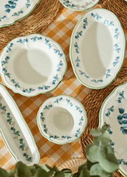 Ocaliptus Stoneware 52 Parça 12 Kişilik Kahvaltı Takımı Yeşil