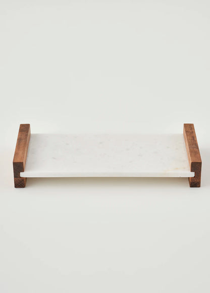 Olmo Mermer Dekoratif Tepsi Naturel (15x30 cm)