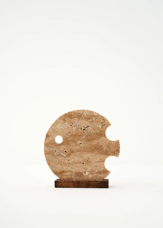 Ephesus Traverten Fish Dekoratif Obje Naturel (20x13x6 cm)