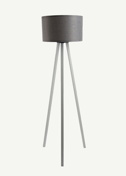 Peggy Demonte Tripod Lambader Gri-Beyaz (36x36x140 cm)