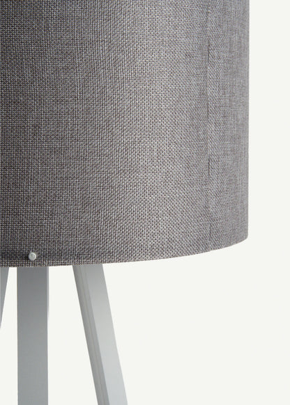 Peggy Demonte Tripod Lambader Gri-Beyaz (36x36x140 cm)