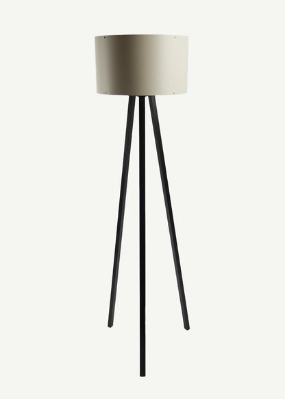 Peggy Demonte Tripod Lambader Finlin Krem-Siyah (36x36x140 cm)