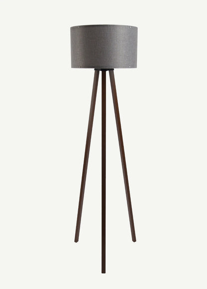 Peggy Demonte Tripod Lambader Gri-Ceviz (36x36x140 cm)