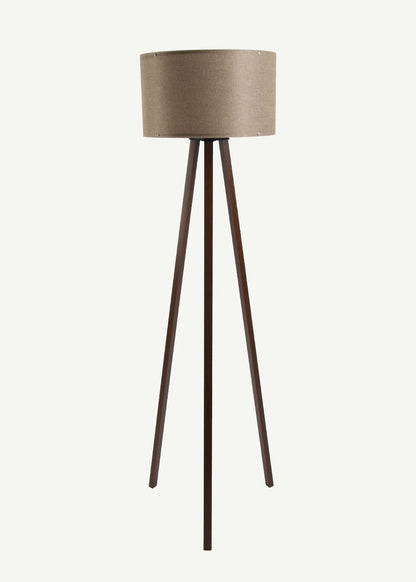 Peggy Demonte Tripod Lambader Jüt-Ceviz (36x36x140 cm)