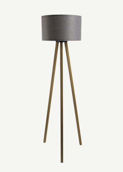 Peggy Demonte Tripod Lambader Gri-Naturel (36x36x140 cm)