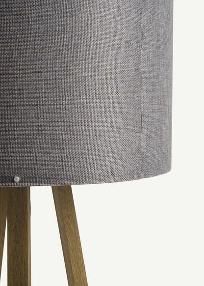 Peggy Demonte Tripod Lambader Gri-Naturel (36x36x140 cm)