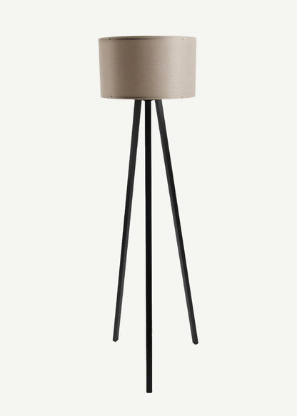 Peggy Demonte Tripod Lambader Bej-Siyah (36x36x140 cm)