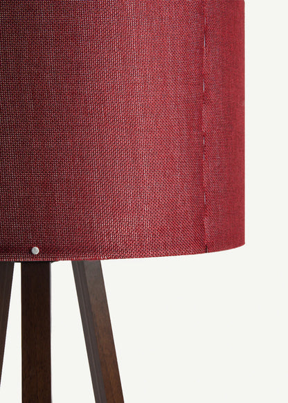 Peggy Demonte Tripod Lambader Bordo-Ceviz (36x36x140 cm)
