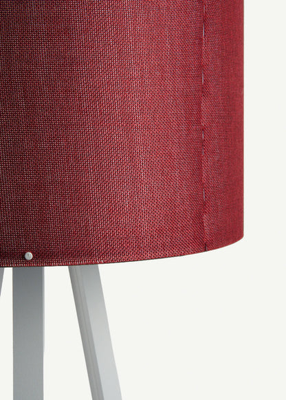 Peggy Demonte Tripod Lambader Bordo-Beyaz (36x36x140 cm)