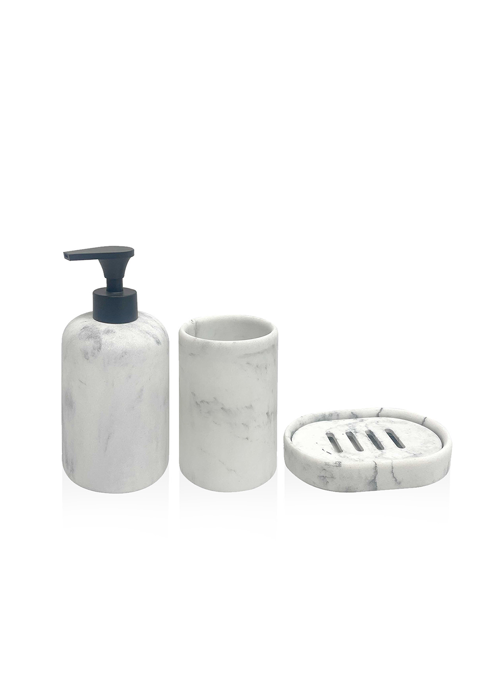 Pure 3 Parça Banyo Seti Siyah-Beyaz