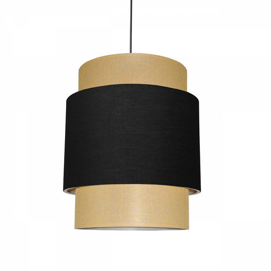Exclusive Rattan Örgü Kumaş Sarkıt Siyah (30x34x70 cm) - 2