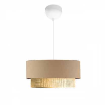 Bohem Serisi Kumaş Sarkıt Avize Gri (30x15x60 cm) - KAHVERENGİ - 30x15x60 cm - 2