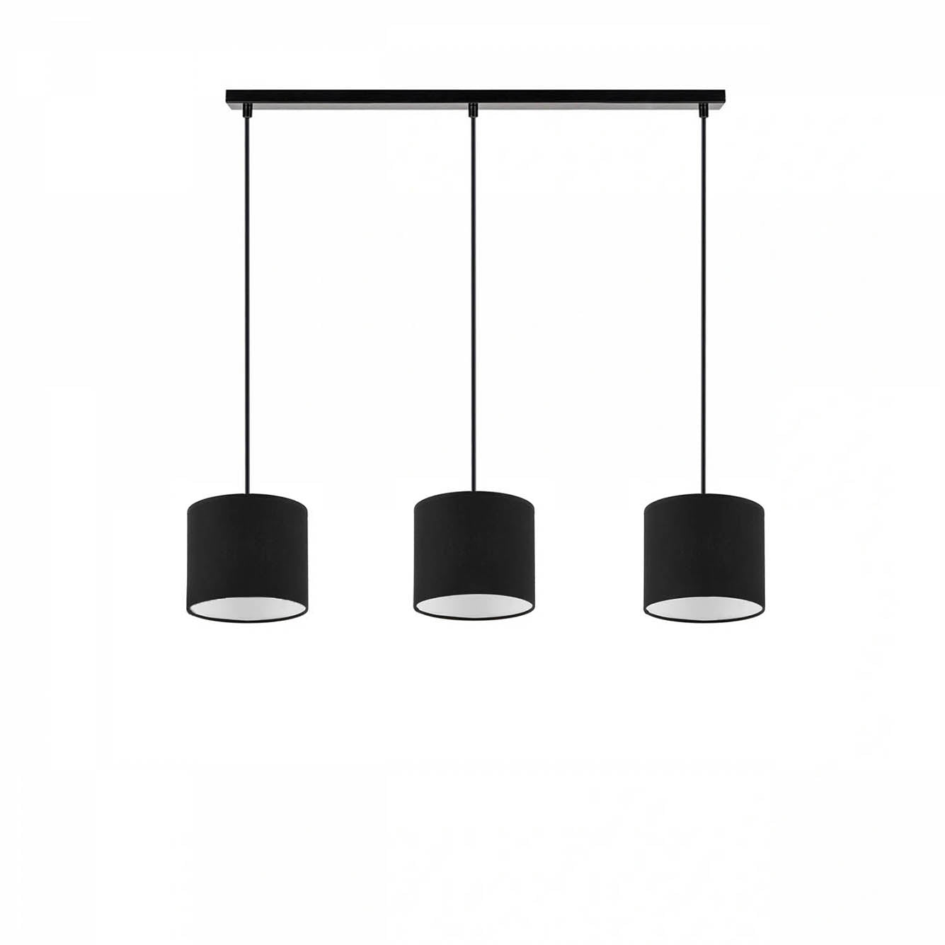 3'lü Sıralı Rattan Hazeran Sarkıt Bej (15x15x70 cm) - SİYAH - 15x15x70 cm - 2