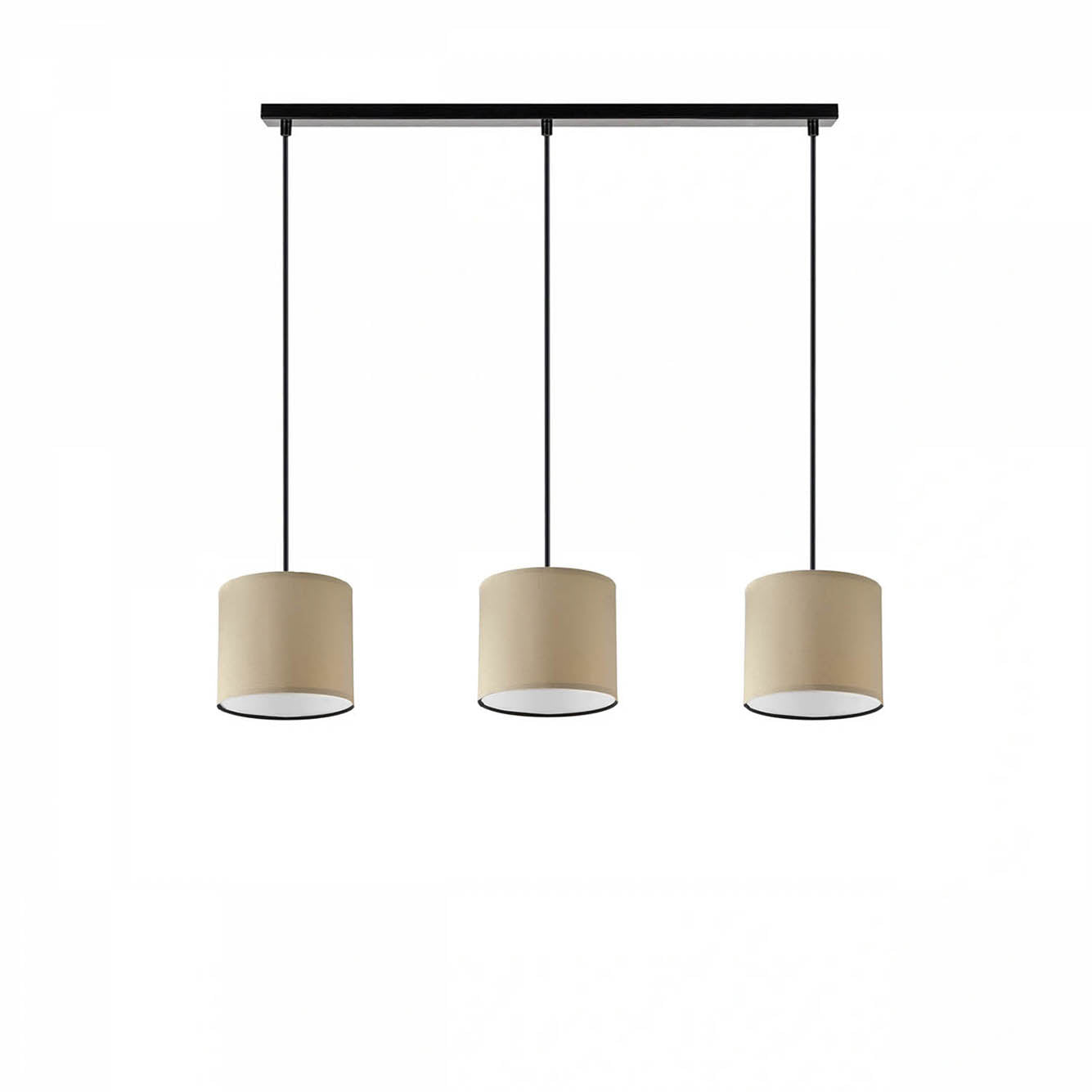 3'lü Sıralı Rattan Hazeran Sarkıt Bej (15x15x70 cm) - KAHVERENGİ - 15x15x70 cm - 2