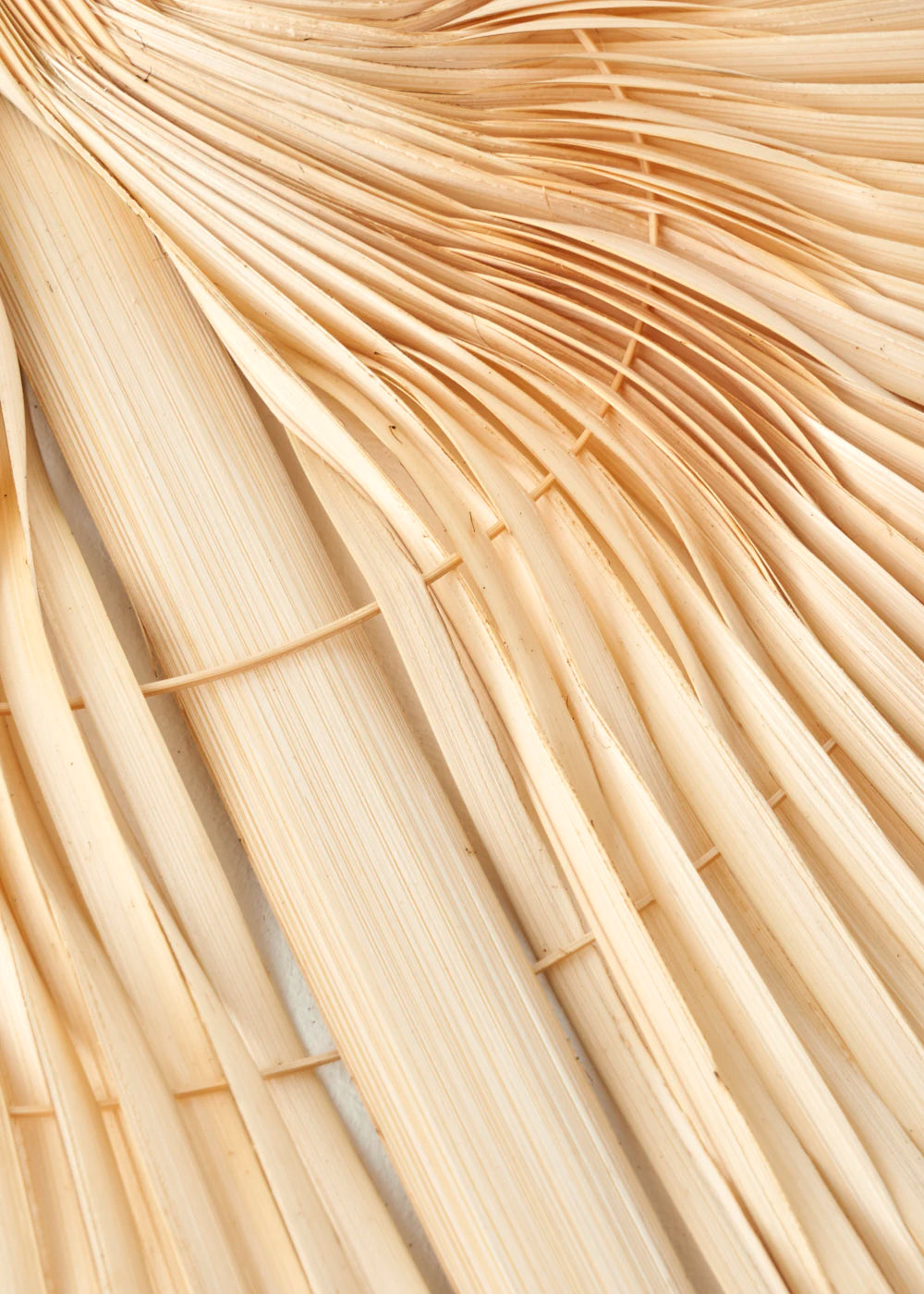 Lina Dekoratif Bambu Duvar Dekoru Naturel (3x48x58 cm) - 3x67x71 cm - NATUREL - 2