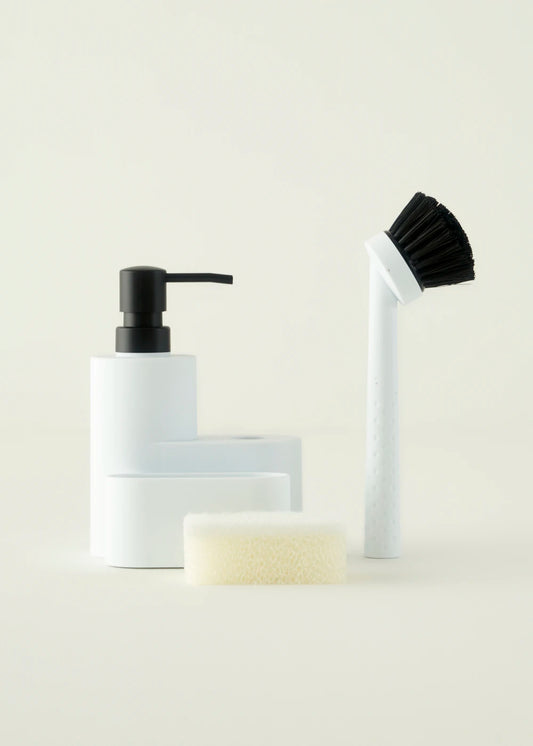 Clean Sıvı Sabunluk Seti Beyaz