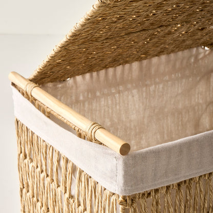 Sand Organizer Hasır Sepet Beyaz (57x36x37 cm) - 62x42x42 cm - NATUREL - 2