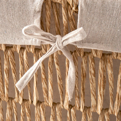Sand Organizer Hasır Sepet Beyaz (57x36x37 cm) - 57x36x37 cm - NATUREL - 3