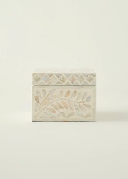 Pearl Dikörtgen Kutu Bej (25x16x12 cm) - 2