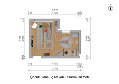 Çocuk Odası  İç Mekan Tasarım Hizmeti